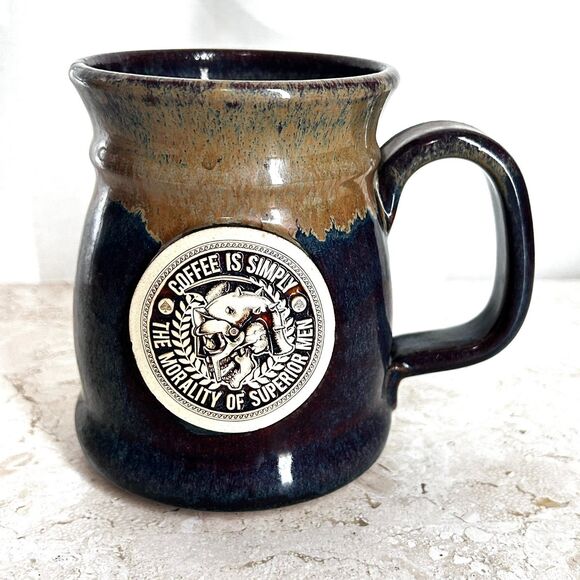 Zero Foxtrot Coffee is Simply the Morality of Superior Men Mug Brown RARE! - Picture 1 of 8